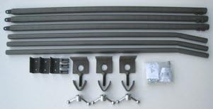 Made in USA, STEADYfast Stabilizer System for Parked 5th Wheel, Travel, and Camper Trailers with Round Jack Footplates and Auto Power Leveling - Item C