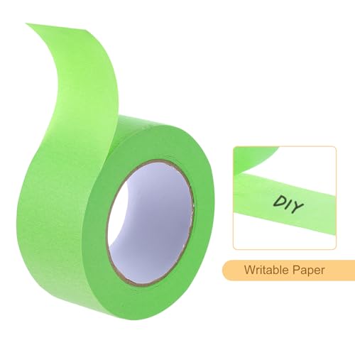 Image of Masking Tape Green Painters Tape Paper Tape [for Crafts DIY Walls Painting Packing Automotive Home Decoration Teaching]- 2.2 Inch x 60 Yards /1 Roll