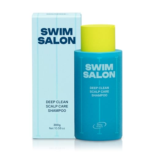 SWIM SALON Scalp Care Shampoo | Chlorine-Removing Vitamin C | Clarifying & Hydrating | Sulfate-Free, Silicone-Free, Paraben-Free | For Swimmers (10.58 oz / 300g)