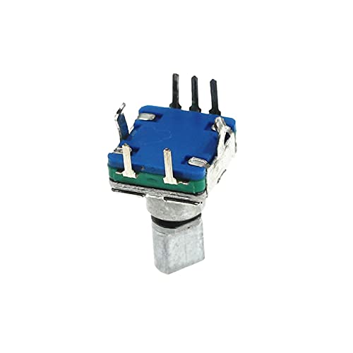 100Pcs EC11 Rotary Encoder Code Switch 20 Position with Switch 5Pin Handle Length 12.5mm Half Shaft Type