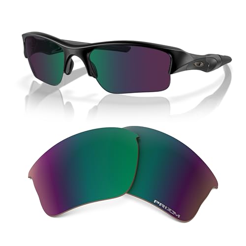 Image of Oakley Flak Jacket XLJ OO9009 Replacement Lenses for Men for Women | In Black Iridium, Prizm Daily & Prizm Golf. Polarized options available. Bonus 4-piece care kit included.