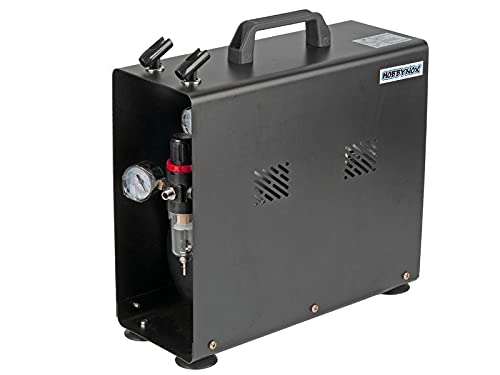 HobbynoxHNAS196AW Airbrush Compressor 1/4HP 3.5 Litre Tank 0-6 Bar