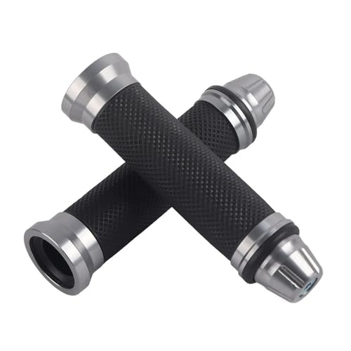 Poignées de guidon moto anti-vibration en caoutchouc et alu contre la fatigue