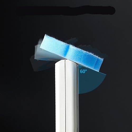 YUKORT Nieuwste wandgemonteerde wegwerptoiletborstelreinigingsset met 24 wegwerptoiletborstelvullingen,Blauw,One Size - Image 8