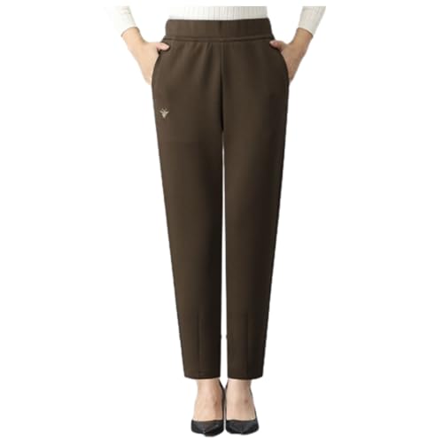 Comfiella - Women's Casual High Waist Modern Fit Pants, Elastic Women's Casual Sports Pants Harem Pants