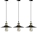 Produktbild Home-Neat Vintage Pendelleuchte Industrielle Hängelampe Metall Retro Lampenschirm für Esszimmer Wohnzimmer Restaurant, 3 Stück