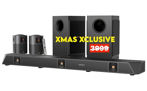 Nakamichi Dragon 11.4.6 Home Surround Sound System with Dolby Atmos and DTS:X Pro. Best Soundbar with AVR Processing