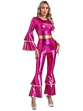 Parfait pour Halloween, mascarade, costume disco des années 70/80, danse hippie, festival de musique, discothèque, carnavals, jeux de rôle et autres fêtes