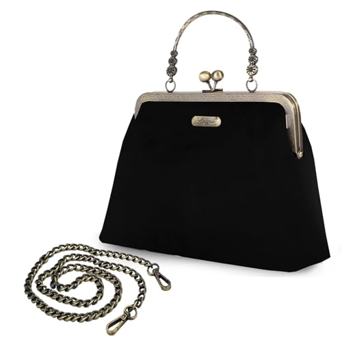 Image of Evening Bag Vintage Purse Kiss Lock Purses and Handbags for Women Formal