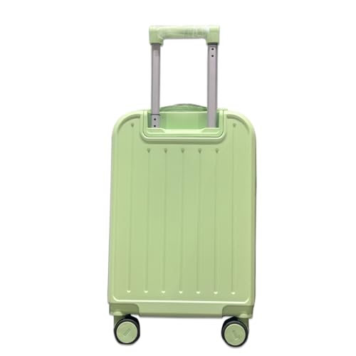 Image of Handcuffs Kids Carry On Luggage Hardside Rolling Suitcase 20 Inches Travel Trolley Bag (Green)
