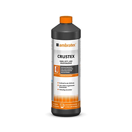 Ambratec Crustex alkalisches Spezialkonzentrat zur Beseitigung hartnäckiger eingebrannter Rückstände bei Konvektomaten, Back- und Bratöfen, Pfannen, Grill- und Frittiergeräten