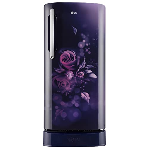 Image of LG 204 L 5 Star Inverter Direct-Cool Single Door Refrigerator Appliance (GL-D211HBEZ, Blue Euphoria, Base stand with drawer & Fast Ice Making)