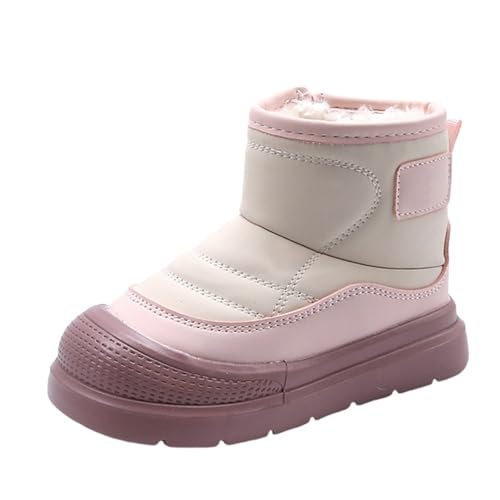 Fuzzy Snow Booties for Kids Boys Girls Toddler Childrens Side Zipper Shoes Winter Warm Ski 𝐖aterproof Thick Boots