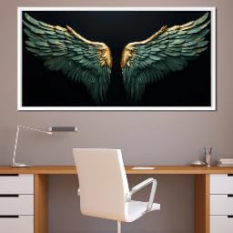 Toile ailes d'ange abstraites une touche de poesie pour votre deco