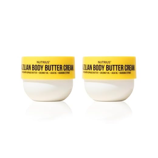 Nutrius | Brazilian Body Butter Cream 2-Pack | Smooth, Fast-Absorbing, Non-Greasy | Infused With Cupuacu Butter