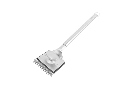 Brosse à barbecue multifonctionnelle avec brosse de rechange en acier