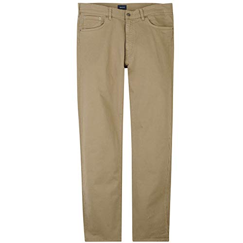 GANT Men's Desert Jean Straight Jeans, Brown (Desert Brown 261), 38W x 32L