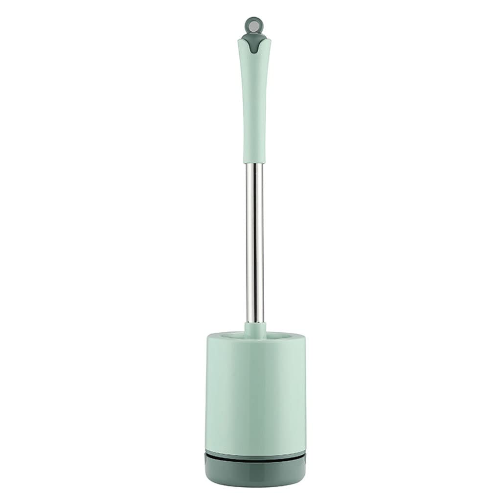 TYUHDUYUR Toilet Cleaner Brush Toilet Brush Holder, Toilet Bowl Brush Holder with No-Slip Handle and Flexible Bristles Anti-Drip Quick Drying Holder Brush for Bathroom (Color : A) (C)