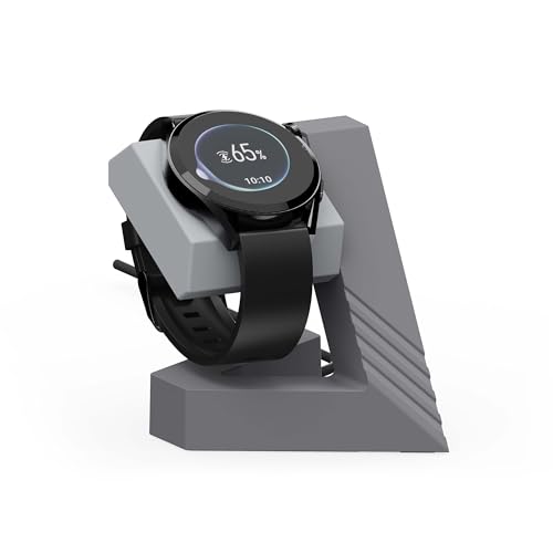 Sikai スタンド for HUAWEI GT5/GT5 Pro/GT4/GT3/GT3 Pro/GT2 Proに対応 高い安定性 三角形の安定構造 Watch4 Pro/4/3スマートウォッチ用充電スタンド 充電ケーブルを収納 滑り止め 簡単な組み立て (グレー)