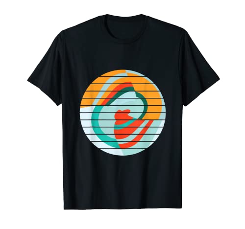 Abstracto Espiral Diseño Colorido Estética Camiseta