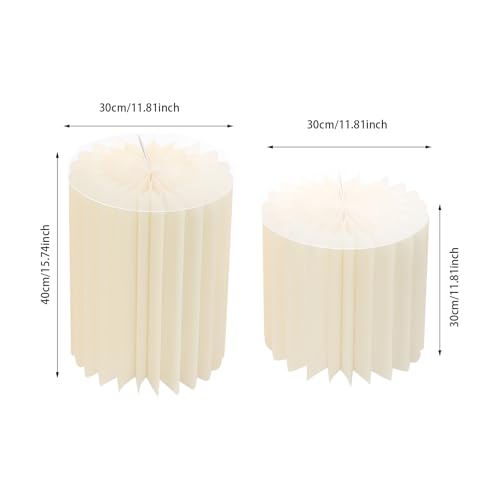 Columnas de papel plegables para bodas con soportes de PVC y carga de 25 kg 3