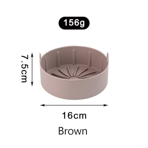 Silikon-Topf für Airfritteusen-Fritteuse, verbessert Geschmack und Feuchtigkeitsspeicherung (braun) – Bild 5
