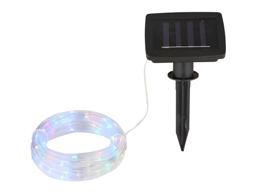 Globo 33689 Solar-Lichterkette Kunststoff Schwarz, 50Xled Solar-Lichterkette Kunststoff Schwarz Matt, 50X Led