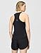 Nike Women's Tempo Dri-Fit Running Tank Top, Black/Reflective Silver, Medium
