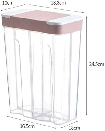 Food Kitchen Organizer Box Plastic Container Refrigerator Sealed Crisper Grains Lids Transparent PP Storage