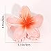 6 Pack Flower Claw Clip for Women, Hawaiian Plumeria Hair Clip,Preppy Flower Hair Clips, Hibiscus Hair Clip, Hawaii Hair Accessories for Thick Hair, Gifts for Women Teen Girls