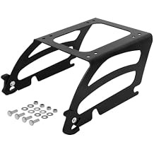 TCT-MOTORPARTS Solo Tour Luggage Mounting Rack Detachable Fit for Harley Softail Fat Boy Springer Heritage Classic FLSTC 2000-2017 Night Train FXSTB