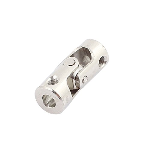 Image of uxcell 4mm to 3mm Inner Dia Rotatable Universal Steering Shaft U Joint Coupler