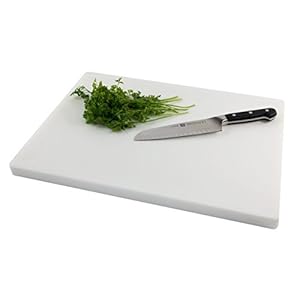 Restaurant Thick White Plastic Cutting Board 20×15 Large, 1 Inch Thick