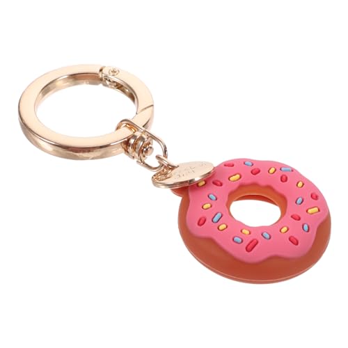 1Pc Cute Multi Function Protective Case for Scratch Lost Design for Pets Keys Luggage Durable Easy to Carry Donut