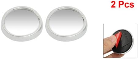 uxcell 2 Pcs Car Side Rearview Convex Rear View Spot Blind Mirror Silver Tone 47mm