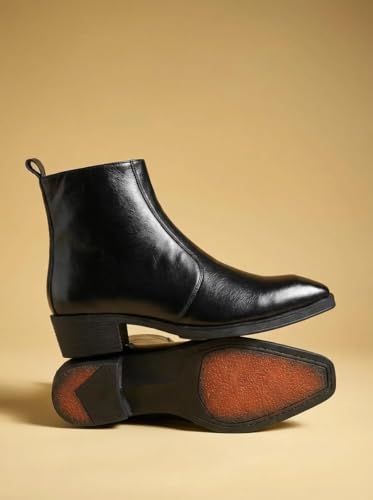 Image of Big Fox Men's Classic Cuban Boots | Premium Ankle-Length Boots | Stylish, Durable & Comfortable