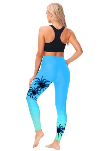 Image of AOBUTE Women Swim Pants UPF 50+ Rash Guard Pants High Waisted Swimming Leggings