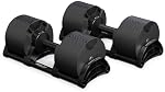 Nuobell Adjustable Dumbbells - Gym Army Nuobell, 5lbs - 80lbs adjustable free weight dumbells for men and women - strength training and fitness (2 Dumbbells)