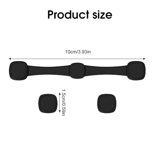 Heißluftfritteuse Magnete Zubehör, 2 Stück Magnetische Backpapierhalter Für Ninja Airfryer,Silikon Clips Zum Fixieren Von Backpapier (Schwarz)