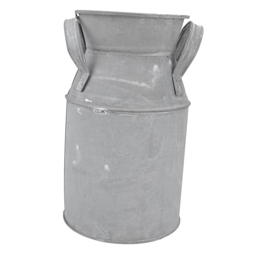 TOYZFRIENDY Pot De Fleurs Fer Style Rétro pour Plantes D’intérieur Seau à Fleurs Vintage pour Décoration Intérieure