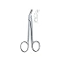 Universal Wire Cutting Scissors, Angled, 1 Side Serrated, 12cm/4.75