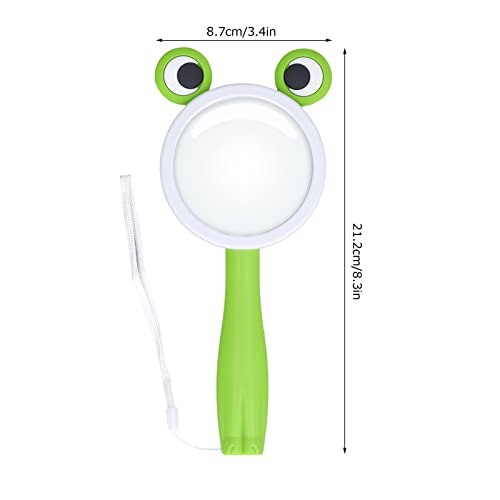 Lupa pequena, lupa infantil verde animal anti-queda