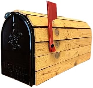 Real Cedar, Standard Thickness (1/2 Inch Thick Slats) Cedar-Wrapped Mailbox - (This is 1 of 3 Different Cedar-Wrapped mailboxes That we Manufacture)