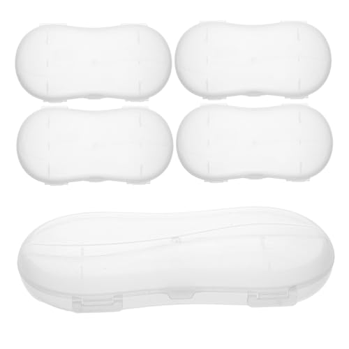 Parliky Stylish Simple Combination Storage Box 5pcs Pencil Pen Storage Box Toothpick Holder Plastic Organizer for Office Travel Home