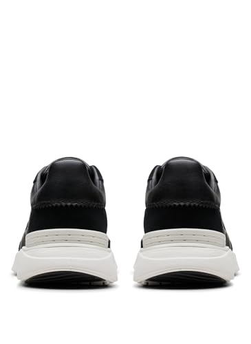 Clarks Para Hombre. 26178494 Zapatillas De Piel Craft Pace Negro (44), Plano, Cordones, Casual - 6