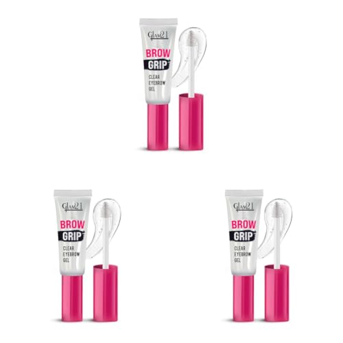 Image of Glam21 Brow Grip | Eyebrow Clear Gel,Styling & Setting For Holding Brows | Waterproof & Provides Hold upto 8 hours | Zero residue & Lightwieght | Creates A Fluffy Feathered Look | 12gm (Pack of 3)