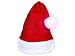Alsino Bonnet de Père mère Noël (wm-114) Pompon Lumineux Qui Change de Couleur avec Bouton on/Off et Un Large Bord en péluche très Classe
