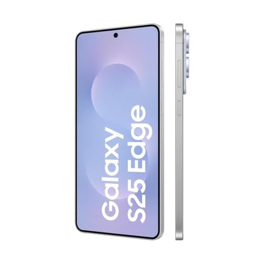 Samsung Galaxy S25 Edge AI Smartphone mit Galaxy AI, Ohne Vertrag, Handy mit Android, 12 GB RAM, 256 GB GB Speicher, 200-MP-Kamera, Titanium Icyblue, 3 Jahre Herstellergarantie [Exklusiv auf Amazon]