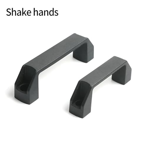 Manija para puerta de armario de cama LS522, diseño cuadrado negro de 180mm 4