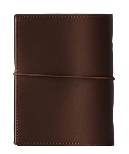 V.for.M システム手帳 M6 ミニ6穴サイズ ゴムバンド 6穴 手帳 ノート リング メモ帳 スケジュール帳 (ブラウン, ミニ6)